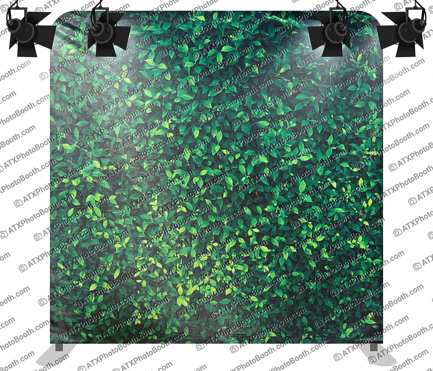 Photo booth backdrop - Green Leaves