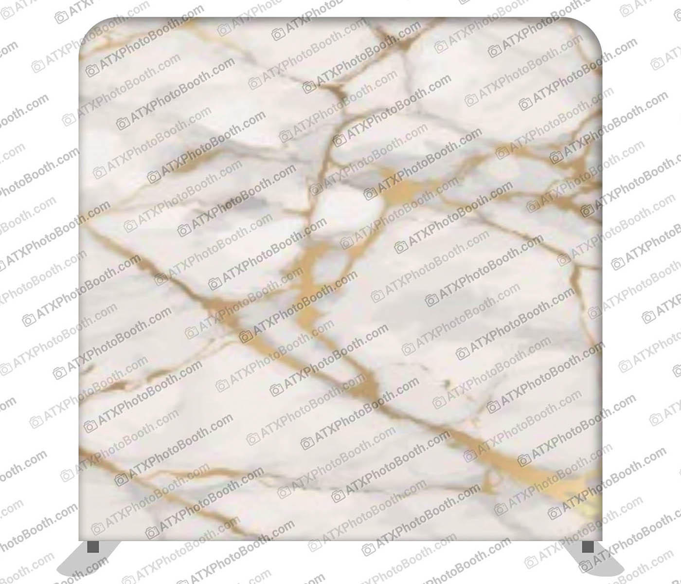 Photo booth backdrop - White Marble with Gold Veins